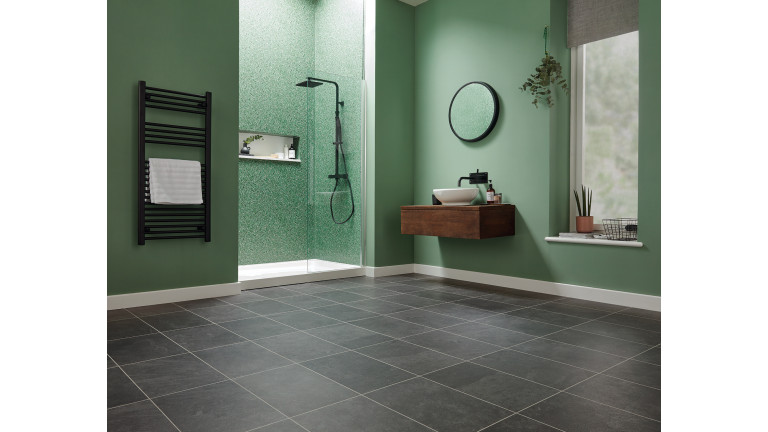 Designflooring Black Riven Slate Vízálló LVT - Vinyl padló