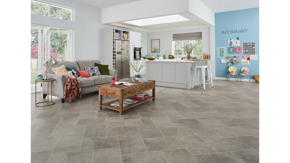 Designflooring Grey Riven Slate Vízálló LVT - Vinyl padló